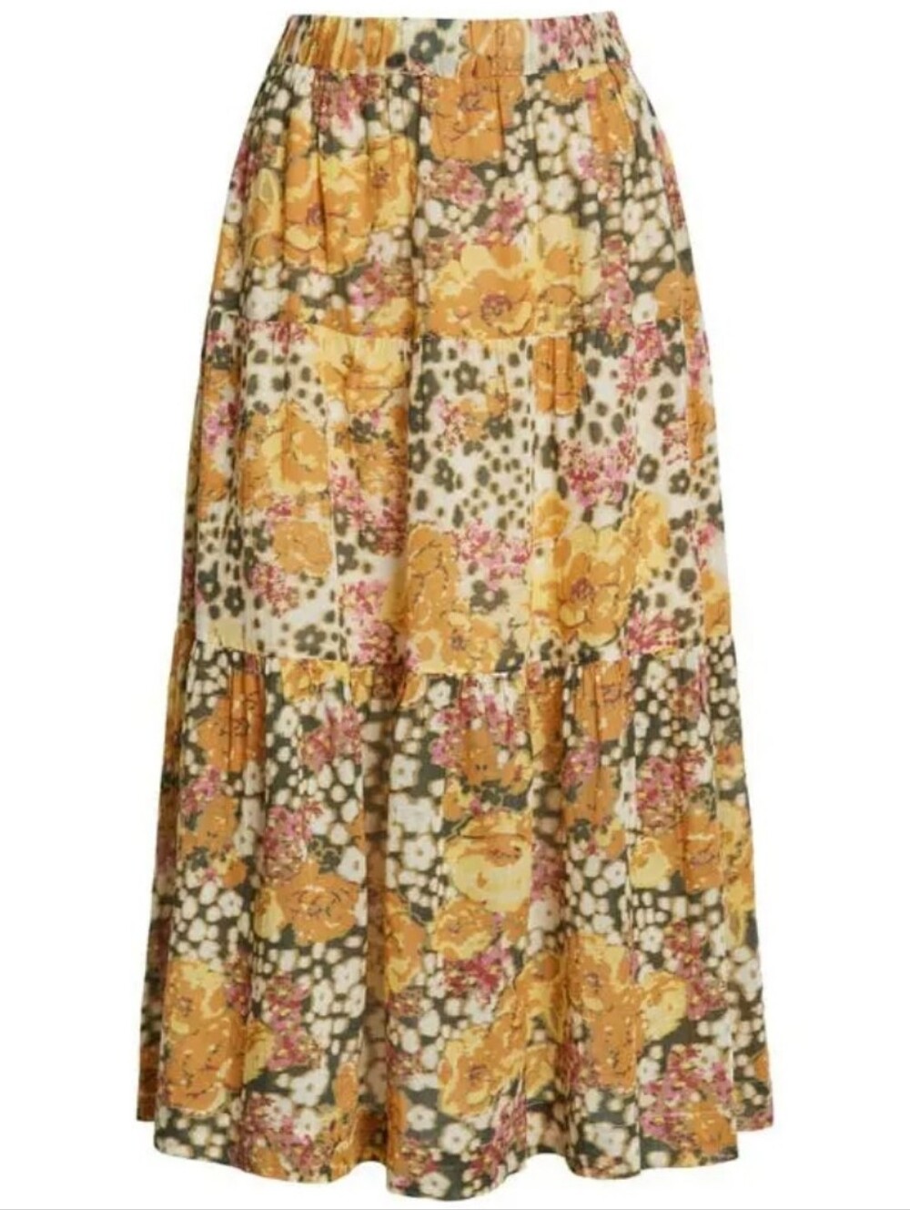 BA&SH Diary Floral Print Midi Skirt SIZE LARGE